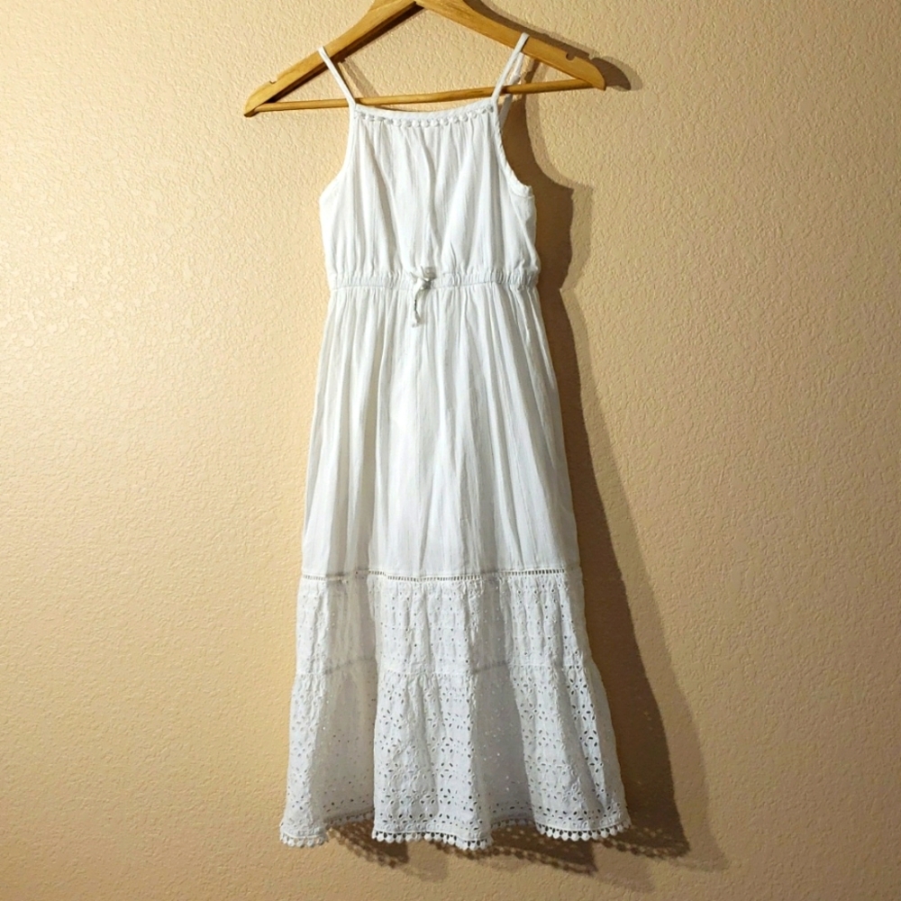 White picnic dress